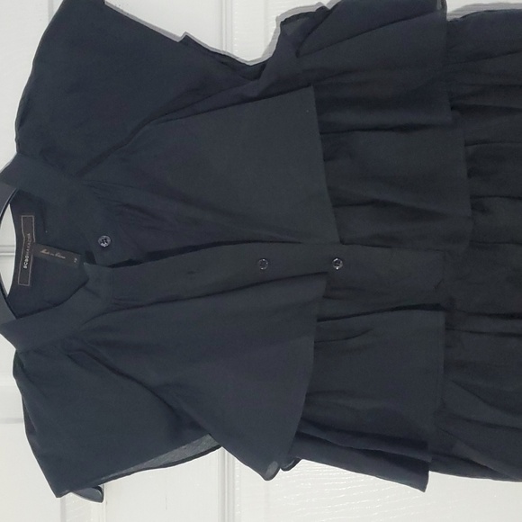 BCBGMAXAZRIA Ruffled Layered Dress Sz XS - Picture 4 of 11